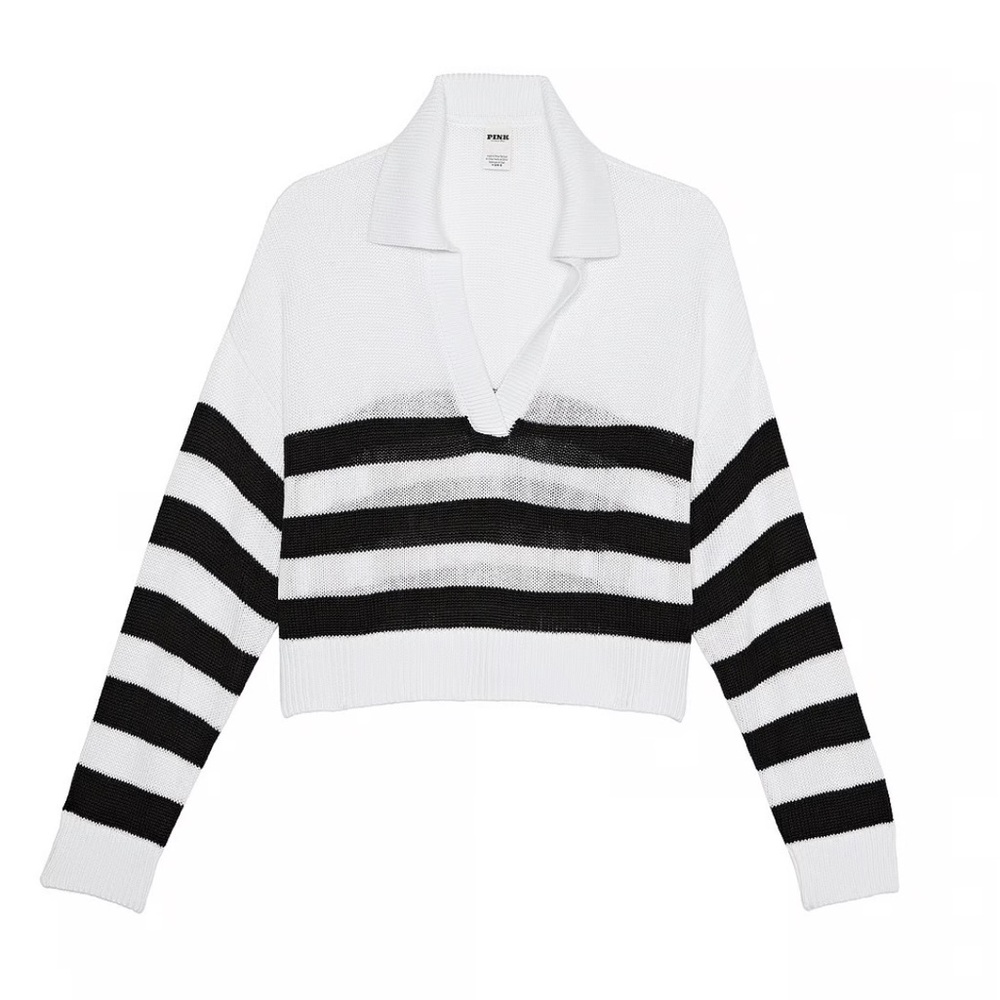 VS/PINK Knit Polo Sweater